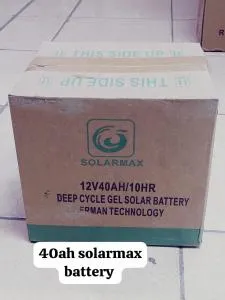 Solarmax 12V 40Ah Deep Cycle Gel Solar Battery