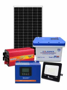 ☀️ 250W Solar Power System with Solarmax 100Ah Lithium Battery, 600W Inverter & 40A MPPT Controller