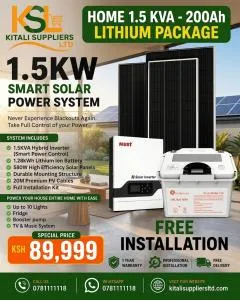 Kitali Suppliers 1.5KW Smart Solar Power Package
