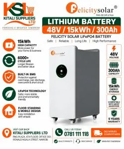 Felicity Solar 48V / 15kWh / 300Ah LiFePO4 Lithium Battery