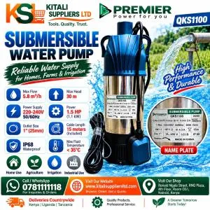 1.5HP QKS1100 Submersible Water Pump – High-Performance & Durable Water Pump