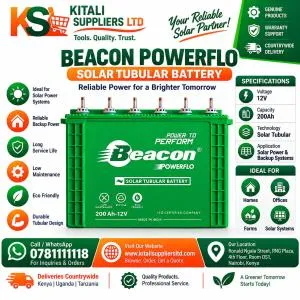 Beacon 200Ah Tubular Battery – Deep Cycle Solar & Backup Battery