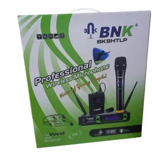 BNK Professional Wireless Microphone BK9HTLP – Dual Handheld & Headset Microphone Combo