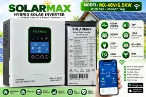 SolarMax 6.5kW 48V Hybrid Solar Inverter (MX-48V/6.5KW) with WiFi Monitoring & 120A MPPT