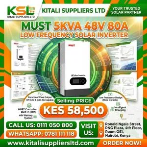 5KVA 48V Hybrid Solar Inverter – Pure Sine Wave Power Backup System
