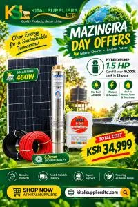 Mazingira Day Special Offer – Complete 1.5HP Solar Water Pump System at KSh 34,999