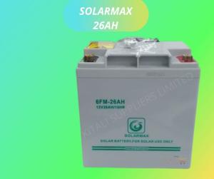Solarmax 26Ah Solar Gel Battery