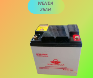 Wenda 26ah solar gel battery