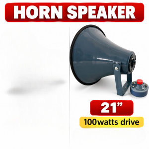 21-Inch Heavy-Duty Outdoor Horn Speaker 100W – Long-Range Public Address Speaker