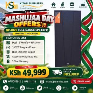 Trill NP-4015 15-Inch Professional Mid-Range Speaker for DJs, Churches & Events