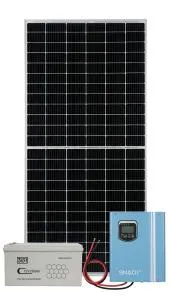 Complete 610W Solar Power System with 1.5KVA Hybrid Inverter & 200Ah Gel Battery