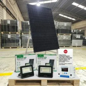 615W Solar Panel, 2 × 200W J-SOT Floodlights and 60A Solar Charge Controller Kit