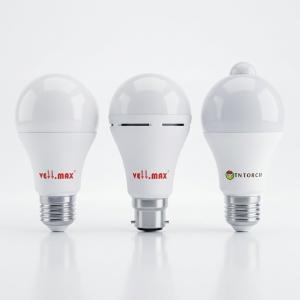 VELMAX & TNTORCH LED Smart Bulb Collection: Battery Backup, Rechargeable, and Motion Sensor