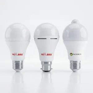 VELMAX & TNTORCH LED Smart Bulb Collection: Battery Backup, Rechargeable, and Motion Sensor