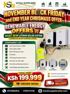 November Black Friday & Christmas Solar Offers – Special Deals on Solar Power Systems