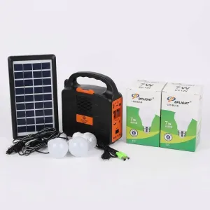 Easy Power EP-396 Portable Solar Power Kit with Bluetooth, FM Radio, USB Flash & LED Lighting System