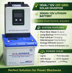 1kva   solarmax inverter  with  200ah  lithium    battery
